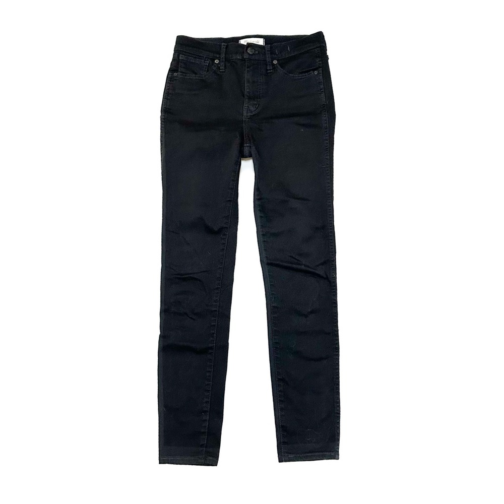 5/$75 Madewell 10” High Rise Skinny Jeans Black Frost Denim